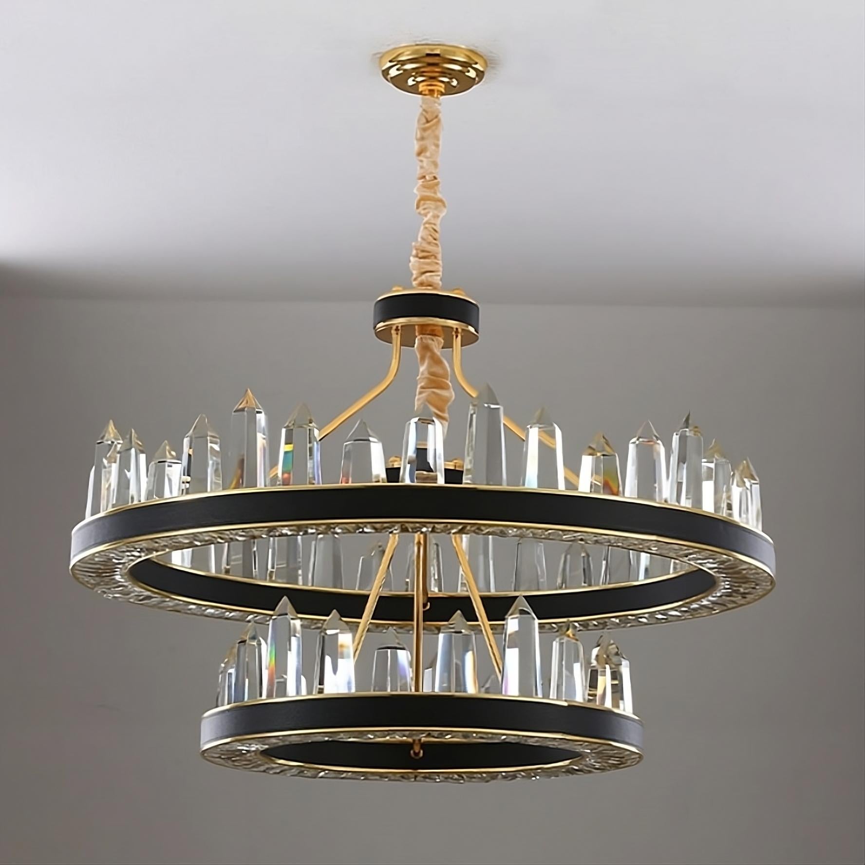 Brenton Crystal Farmhouse Chandelier - fovolighting