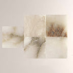 Briar Alabaster Bowl Wall Sconce with Brass Backplate - fovolighting