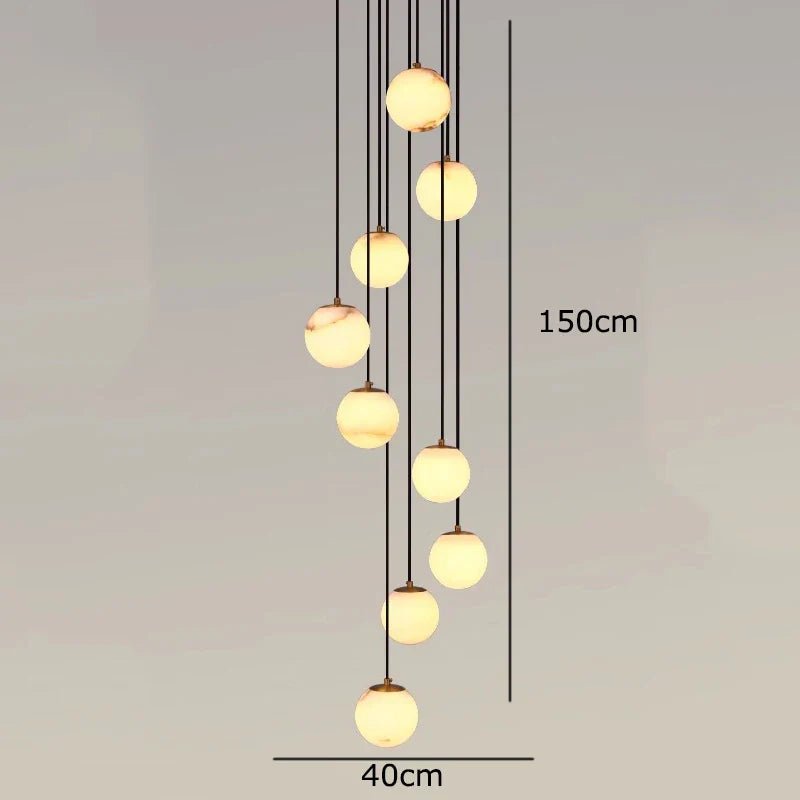 Brighton Marble Ball Chandelier - fovolighting