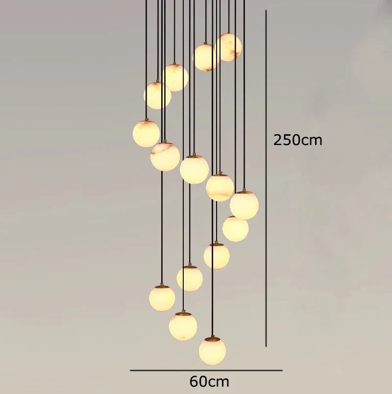 Brighton Marble Ball Chandelier - fovolighting