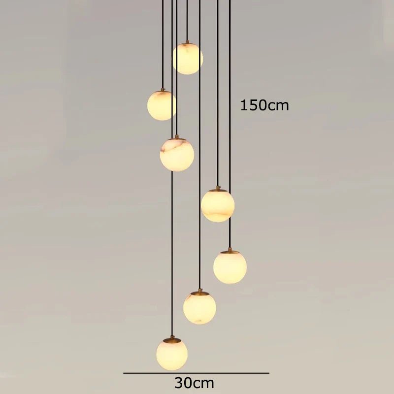 Brighton Marble Ball Chandelier - fovolighting