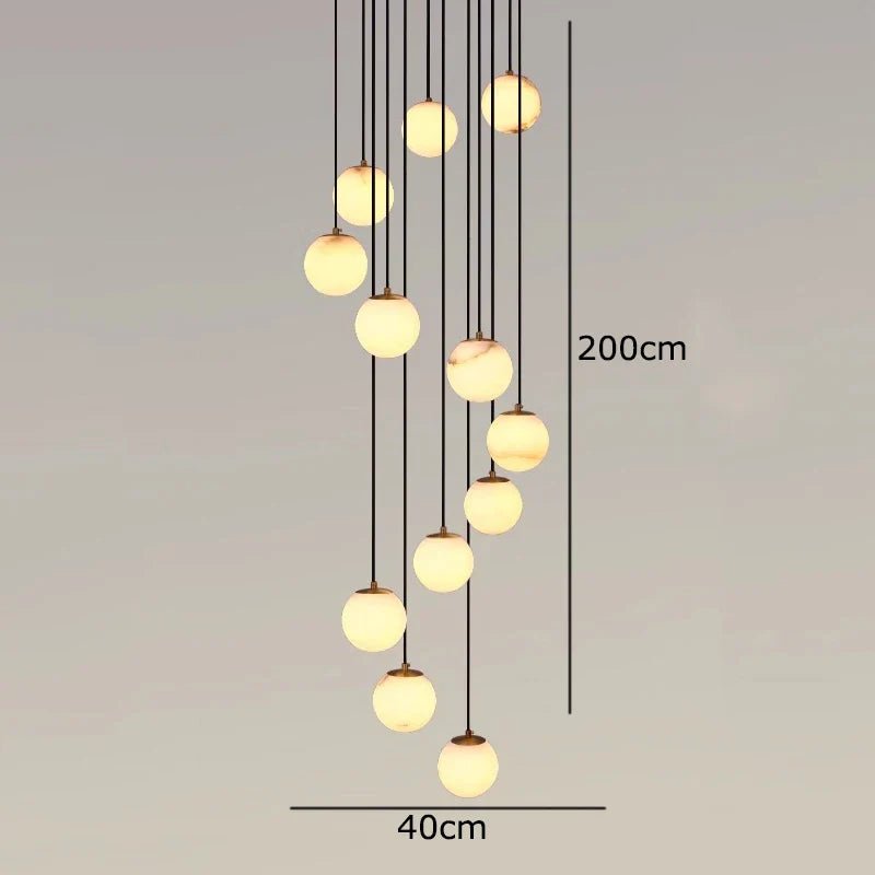 Brighton Marble Ball Chandelier - fovolighting