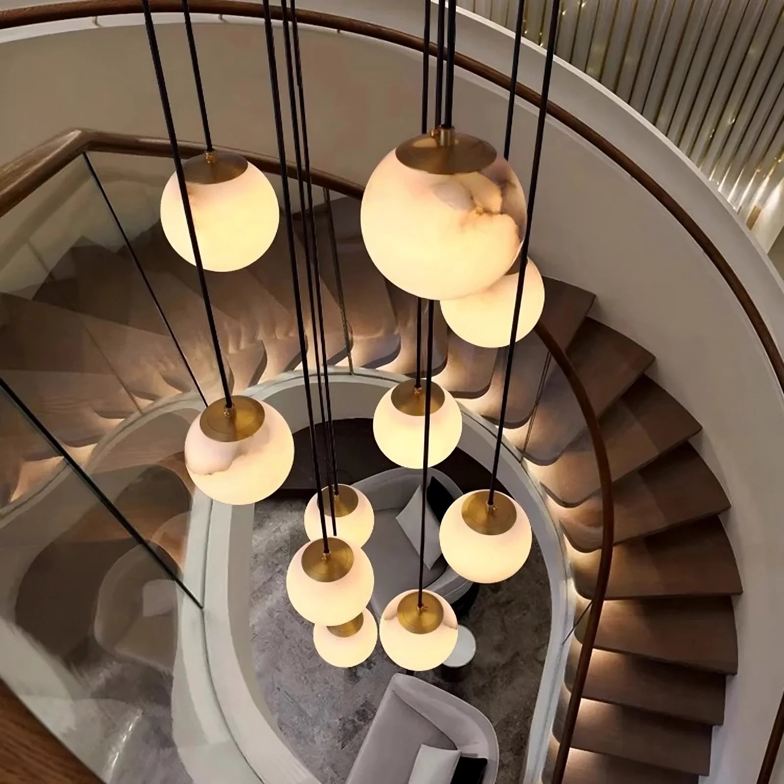 Brighton Marble Ball Chandelier - fovolighting