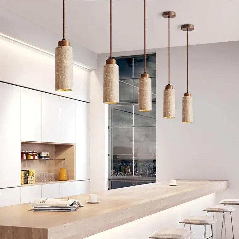 Brio Travertine Pendant Light - fovolighting