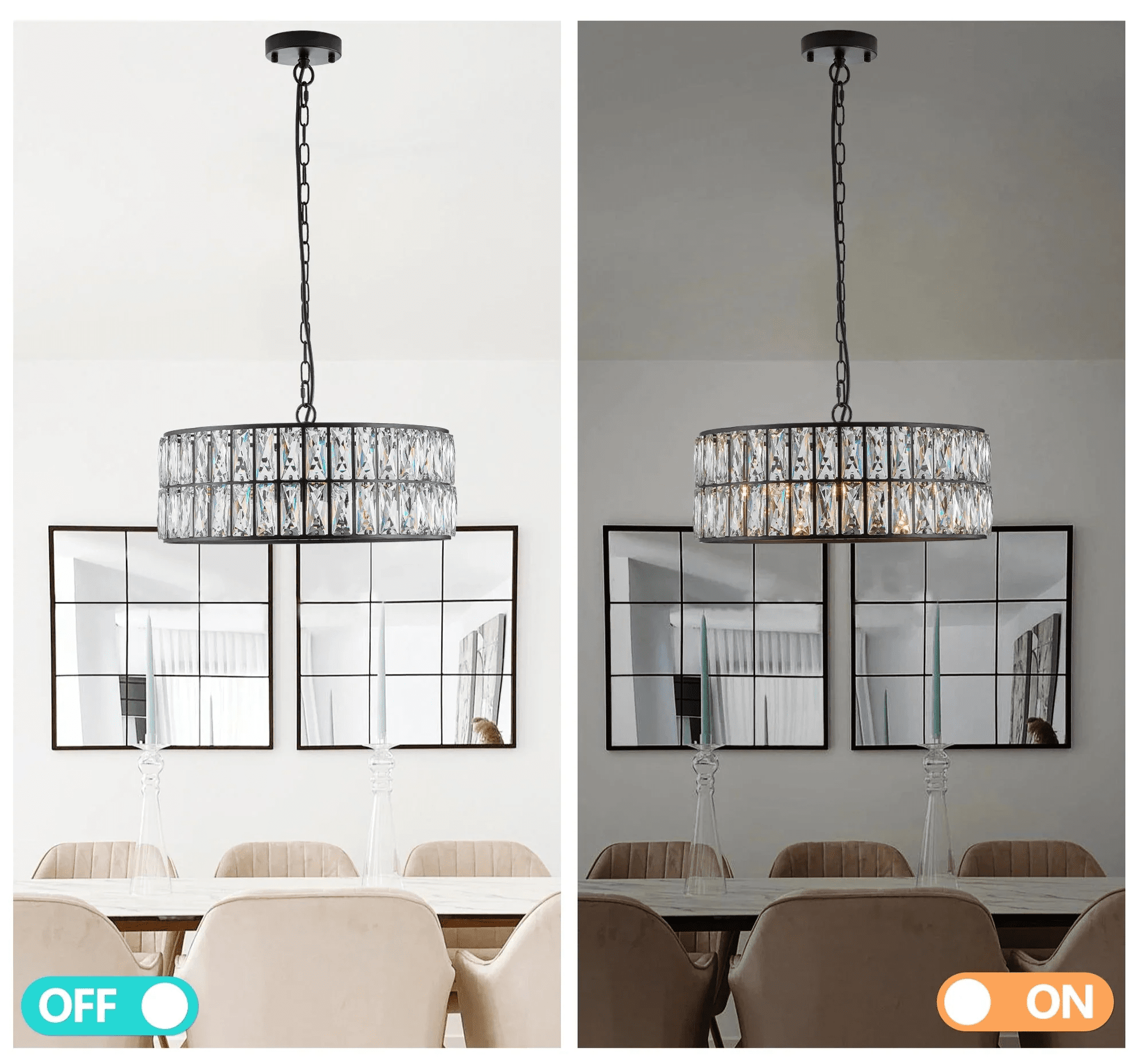 Brion Crystal Kitchen Chandelier - fovolighting