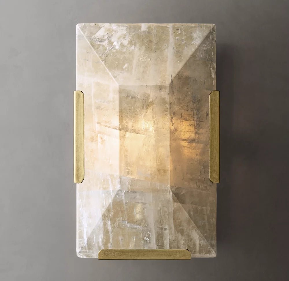 Brookhill Calcite Crystal Wall Sconce - fovolighting