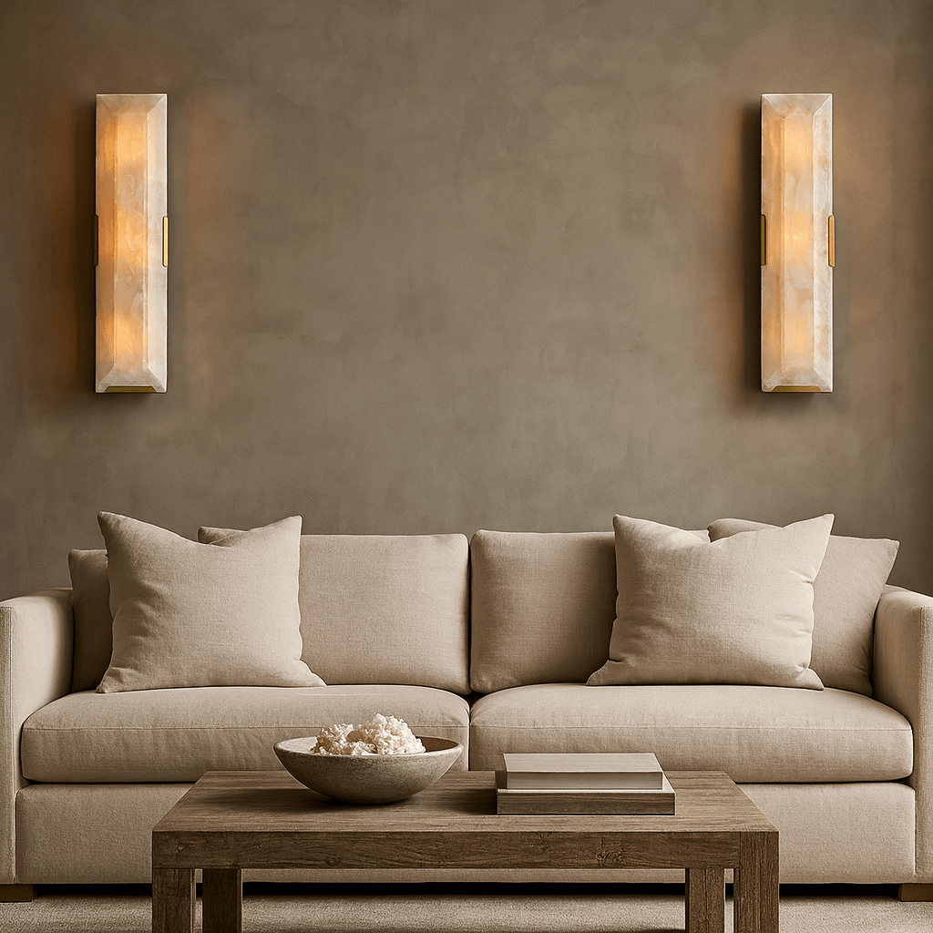 Brookhill Calcite Wall Sconce - fovolighting