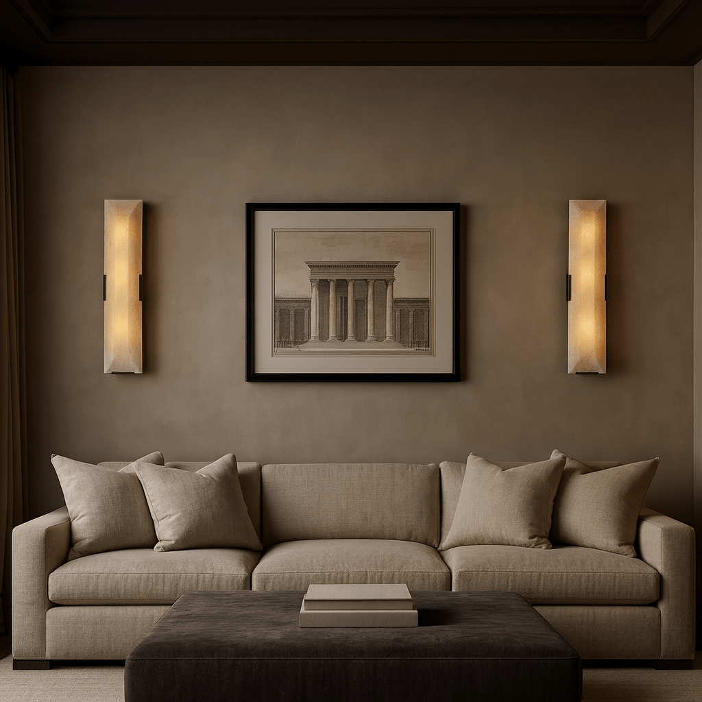 Brookhill Calcite Wall Sconce - fovolighting