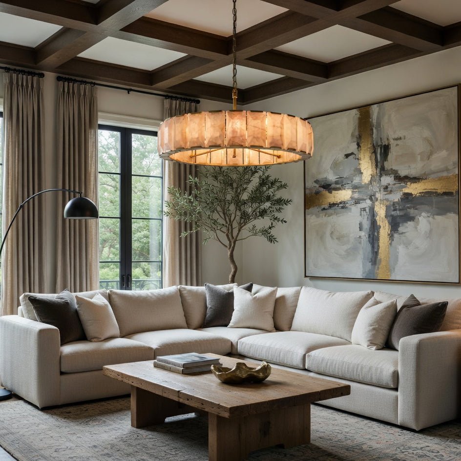 Brookhill Modern Calcite Chandelier - fovolighting