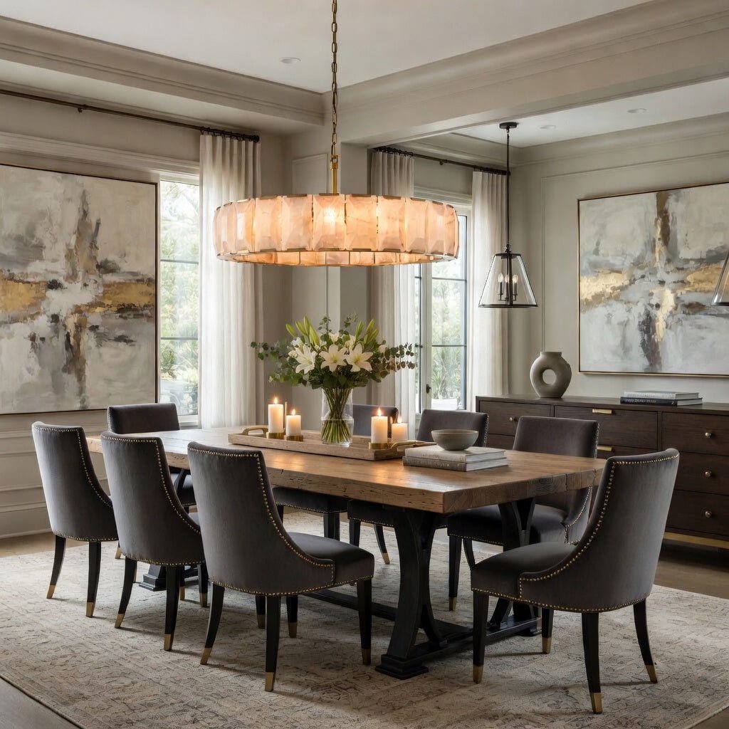 Brookhill Modern Calcite Chandelier - fovolighting