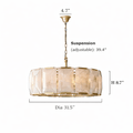 Brookhill Modern Calcite Chandelier - fovolighting