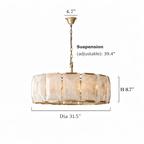 Brookhill Modern Calcite Chandelier - fovolighting