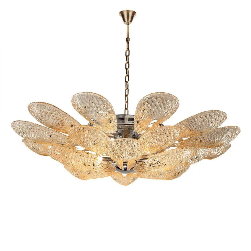BU Bella Murano Glass Flower Chandelier - fovolighting