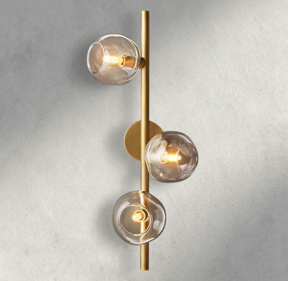 Bubble Clear Glass Cascade Sconce - fovolighting