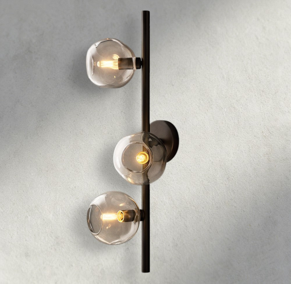 Bubble Clear Glass Cascade Sconce - fovolighting