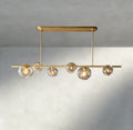 Bubble Clear Glass Linear Chandelier - fovolighting