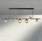 Bubble Clear Glass Linear Chandelier - fovolighting
