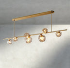 Bubble Clear Glass Linear Chandelier - fovolighting