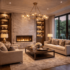 Bubble Clear Glass Round Chandelier 36'' 48'' 60'' 72'' 84''for Living room - fovolighting