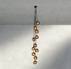 Bubble Smoke Glass Cascade Pendant - fovolighting