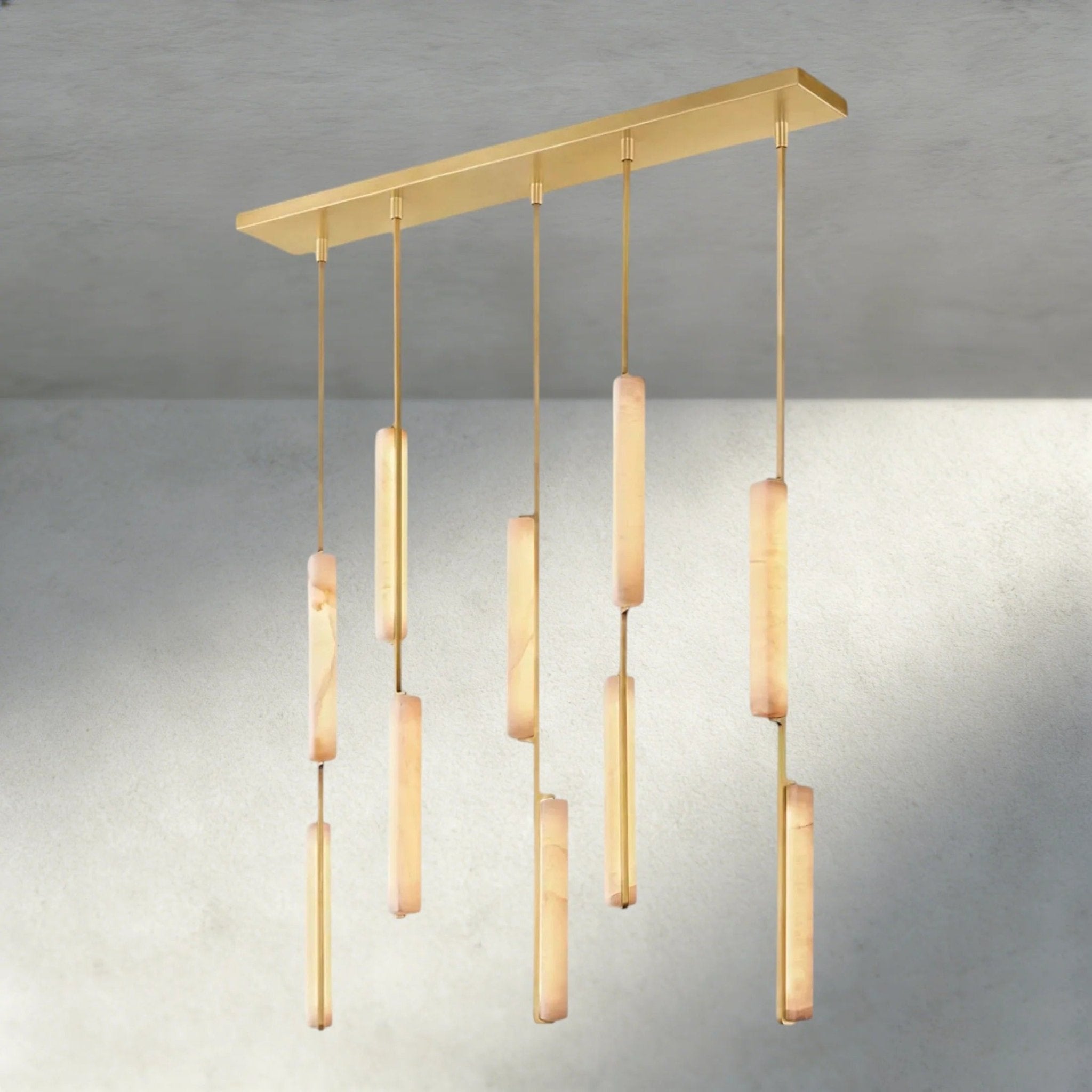 Budubon Alabaster Linear Chandelier - fovolighting