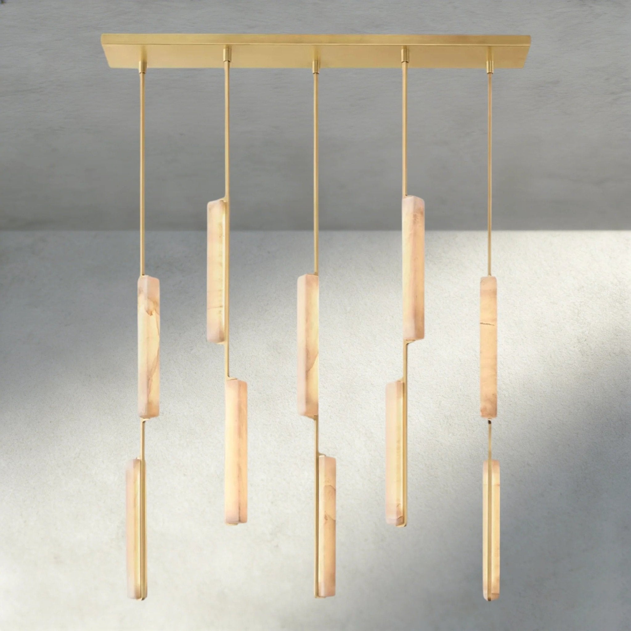 Budubon Alabaster Linear Chandelier - fovolighting