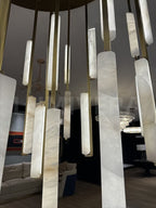 Budubon Alabaster Round Chandelier - fovolighting