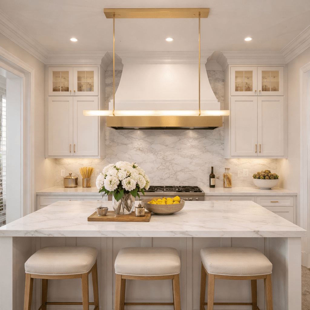 BUDUBON ALABASTER SINGLE BAR LINEAR CHANDELIER - fovolighting
