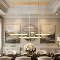 BUDUBON ALABASTER TRIPLE BAR LINEAR CHANDELIER - fovolighting