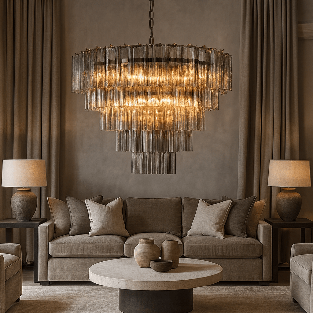 Burney Modern Chandelier 35" - fovolighting