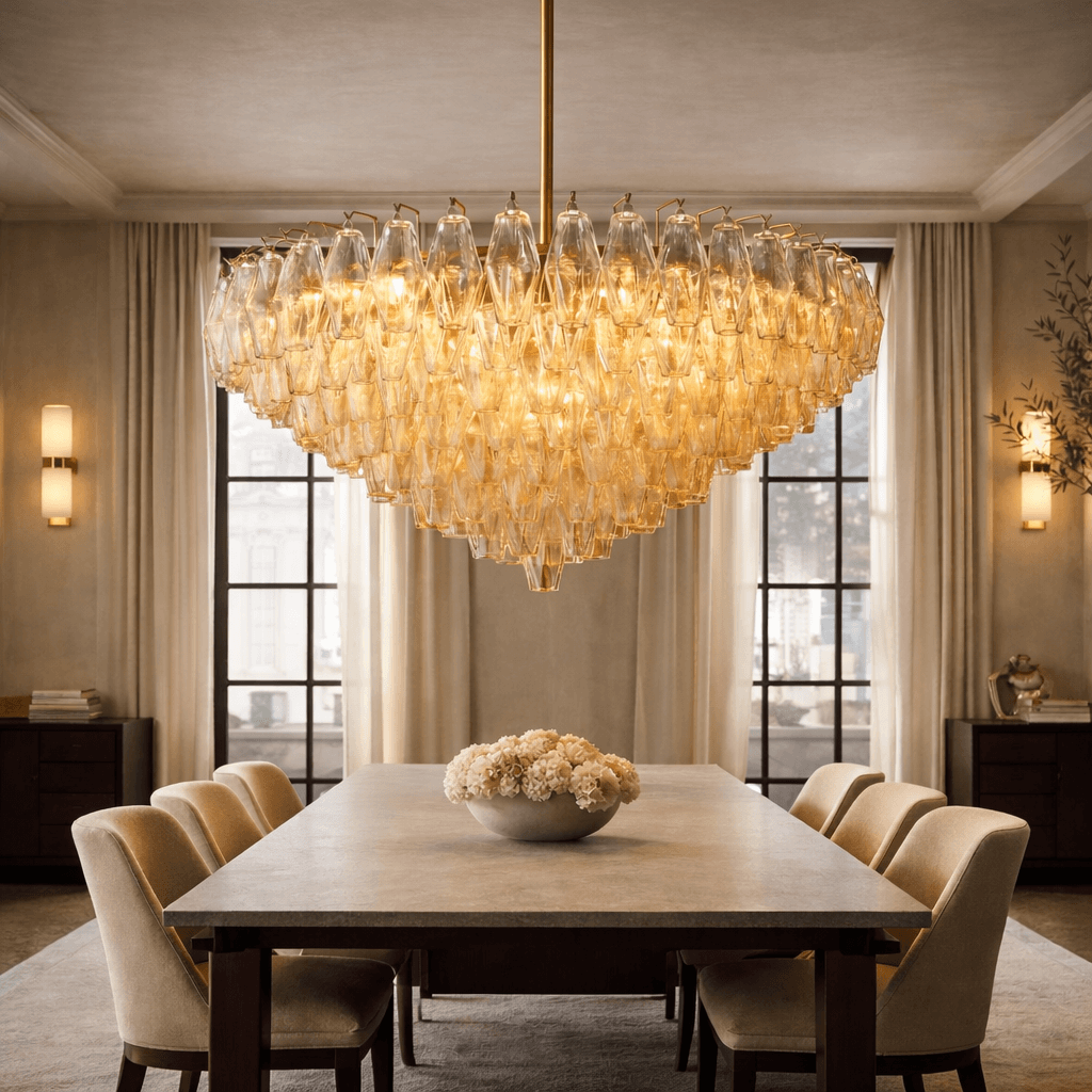 Burnley Glass Chandelier - fovolighting