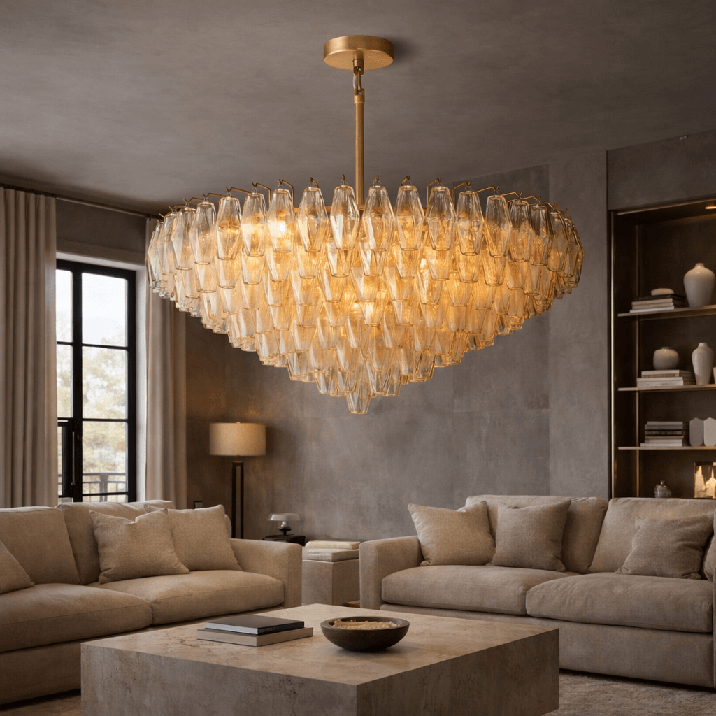 Burnley Glass Chandelier - fovolighting