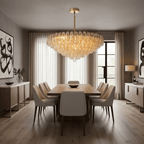 Burnley Glass Chandelier - fovolighting