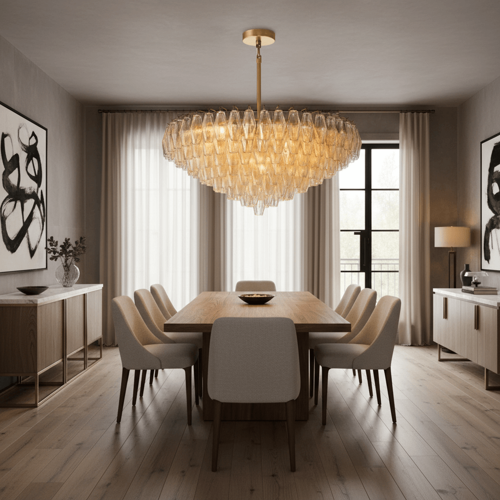 Burnley Glass Chandelier - fovolighting