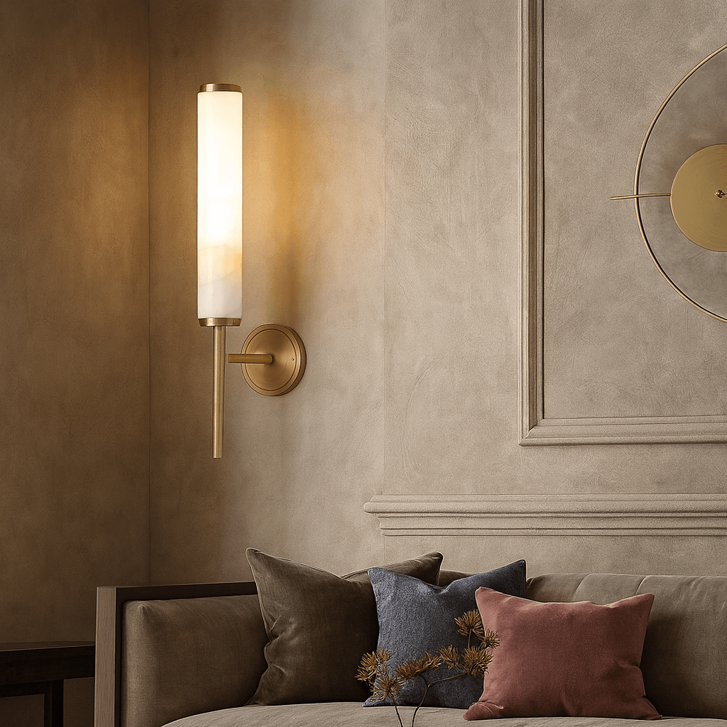 Burston Marble Wall Sconce - fovolighting
