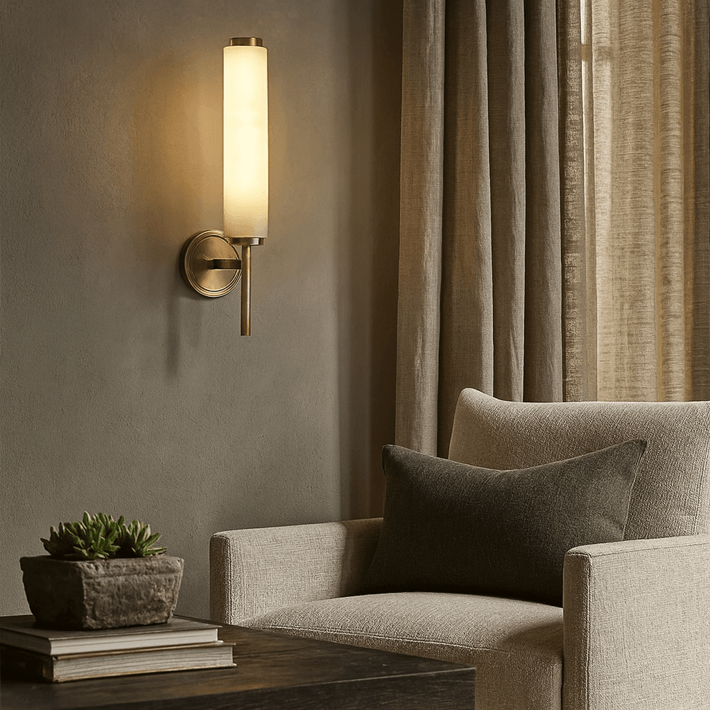Burston Marble Wall Sconce - fovolighting
