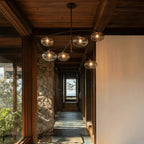 Cabrety Glass Mobile Round Chandelier