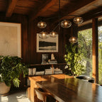 Cabrety Glass Mobile Round Chandelier