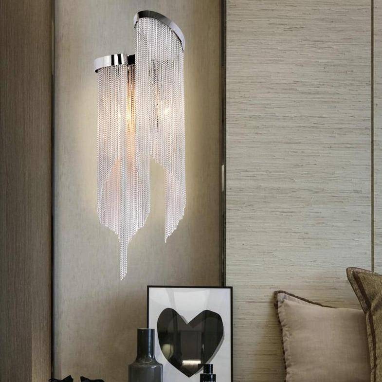 Cadena Chain Tassel Wall Sconce - fovolighting
