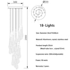 Cadere Modern Staircase Chandelier - fovolighting