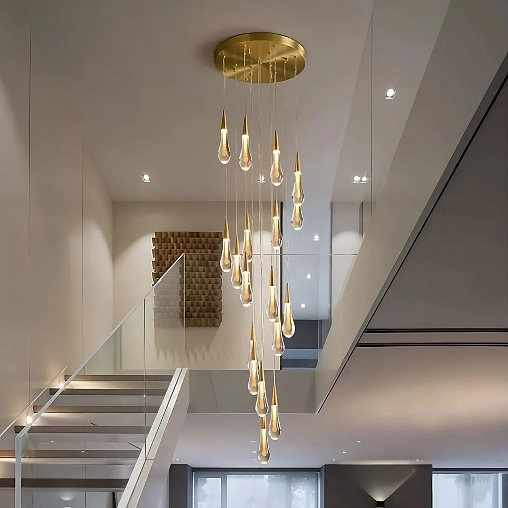 Cadere Modern Staircase Chandelier - fovolighting
