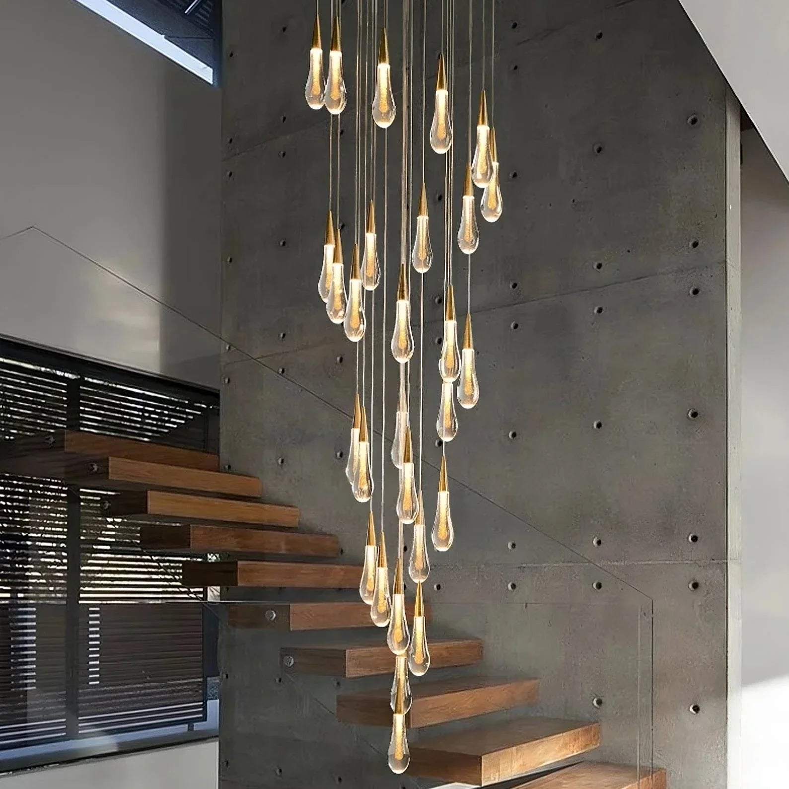 Cadere Modern Staircase Chandelier - fovolighting