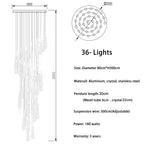 Cadere Modern Staircase Chandelier - fovolighting
