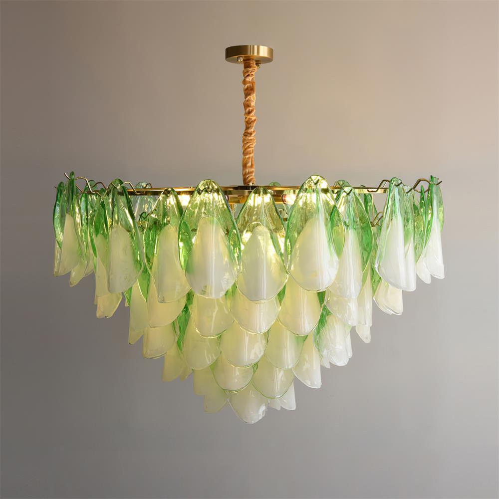 Caia Murano Glass Chandelier for Living Room - fovolighting