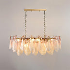 Caia Murano Glass Chandelier for Living Room - fovolighting