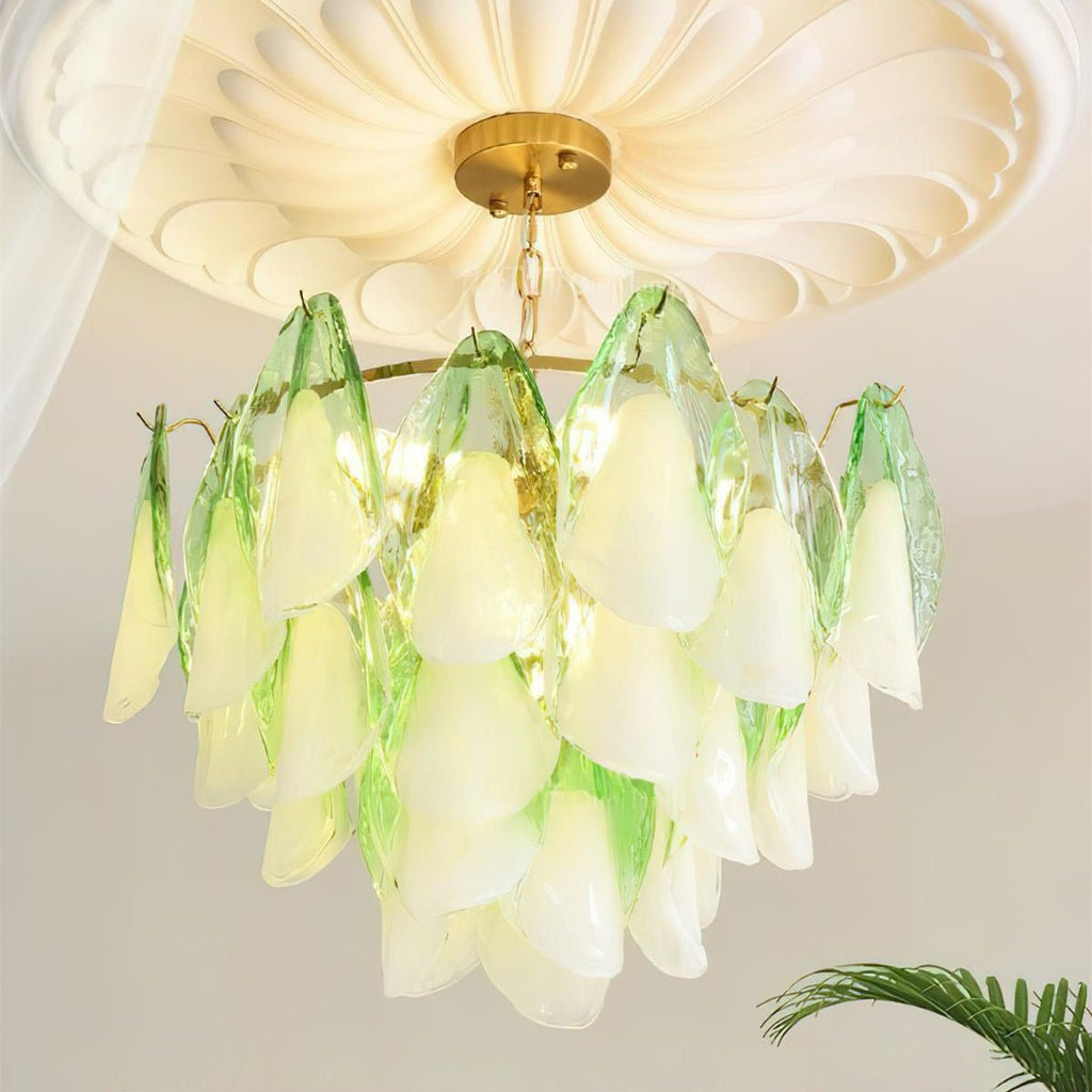 Caia Murano Glass Chandelier for Living Room - fovolighting