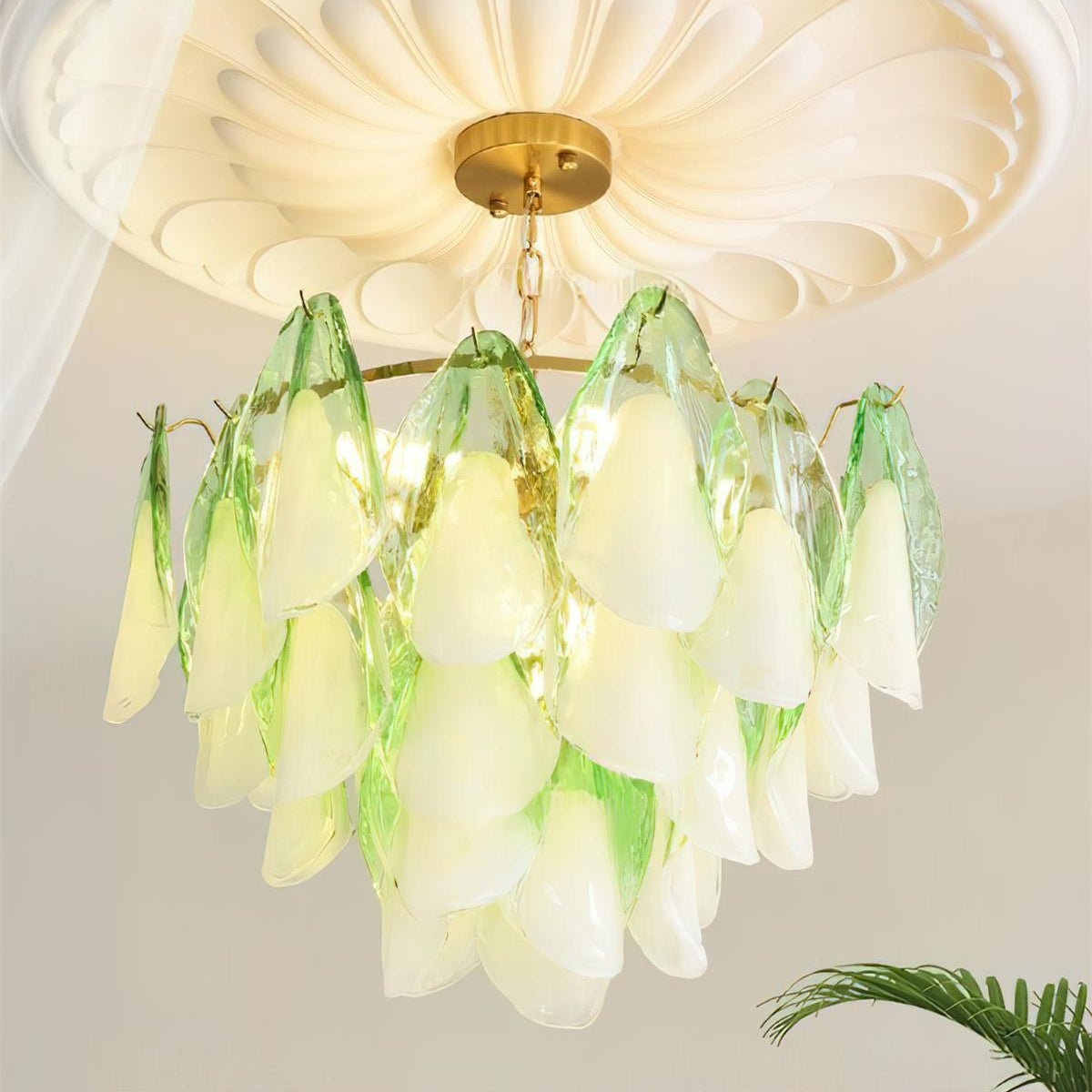 Caia Murano Glass Chandelier for Living Room - fovolighting