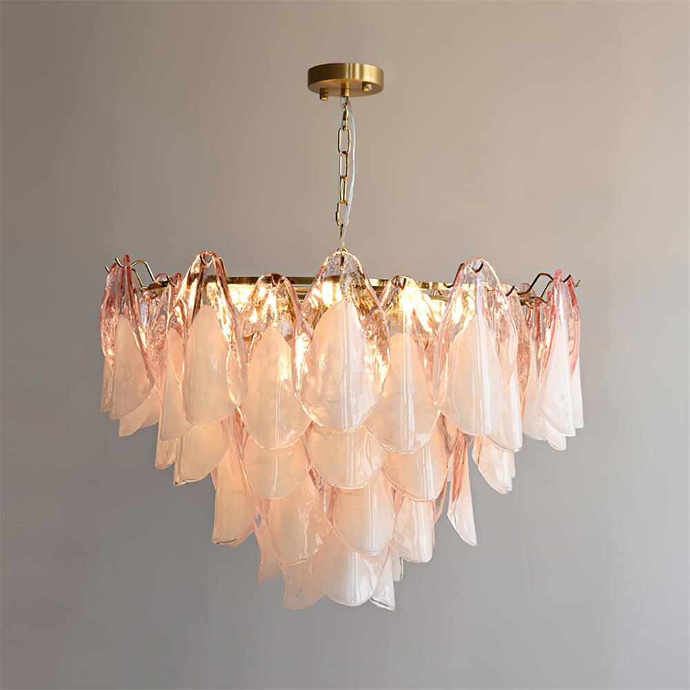 Caia Murano Glass Chandelier for Living Room - fovolighting