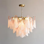 Caia Murano Glass Chandelier for Living Room - fovolighting