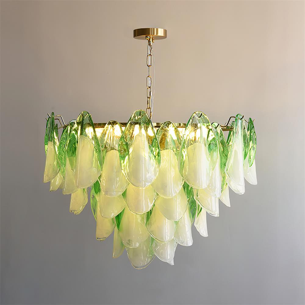 Caia Murano Glass Chandelier for Living Room - fovolighting